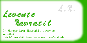 levente nawratil business card